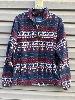 Chubbies | Bear Mountain Fleece Pullover 1/4 Zip Sweater size Small